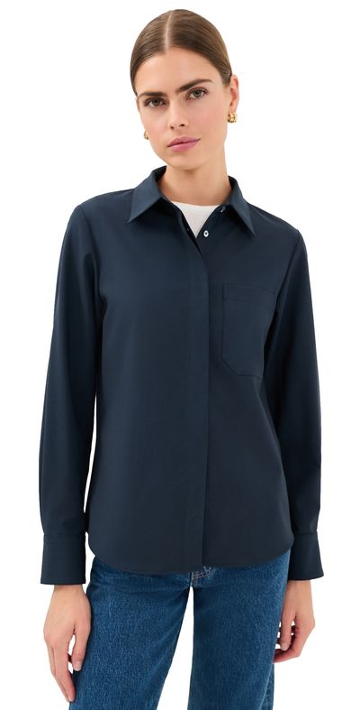 TWP TWP Cowboy Update Button Down Shirt Blueberry