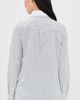 TWP TWP Double Layer Boyfriend Shirt White/Navy Multi - 3