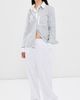 TWP TWP Double Layer Boyfriend Shirt White/Navy Multi - 5