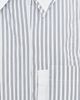 TWP TWP Double Layer Boyfriend Shirt White/Navy Multi - 6