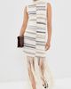 TWP TWP Fringe Sleeveless Dress Ivory Multi - 2