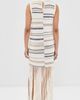 TWP TWP Fringe Sleeveless Dress Ivory Multi - 3