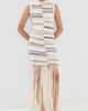 TWP TWP Fringe Sleeveless Dress Ivory Multi - 5