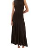 TWP TWP Funnel Neck Sleeveless Wool Dress After Dark - 1