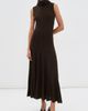 TWP TWP Funnel Neck Sleeveless Wool Dress After Dark - 2