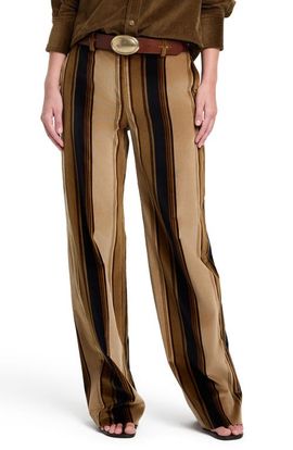 TWP TWP Isla Stripe High Waist Wide Leg Pants