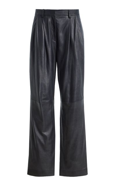 TWP TWP Ivy Pleated Leather Trousers