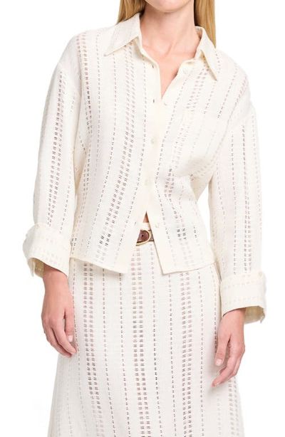TWP TWP J.D. Open Stitch Linen Button-Up Shirt