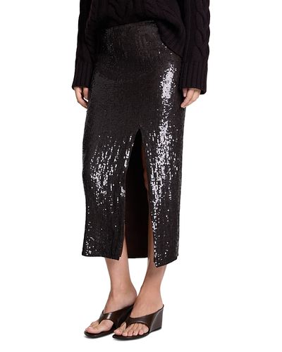 Twp Twp Ladylike Sequin Midi Skirt
