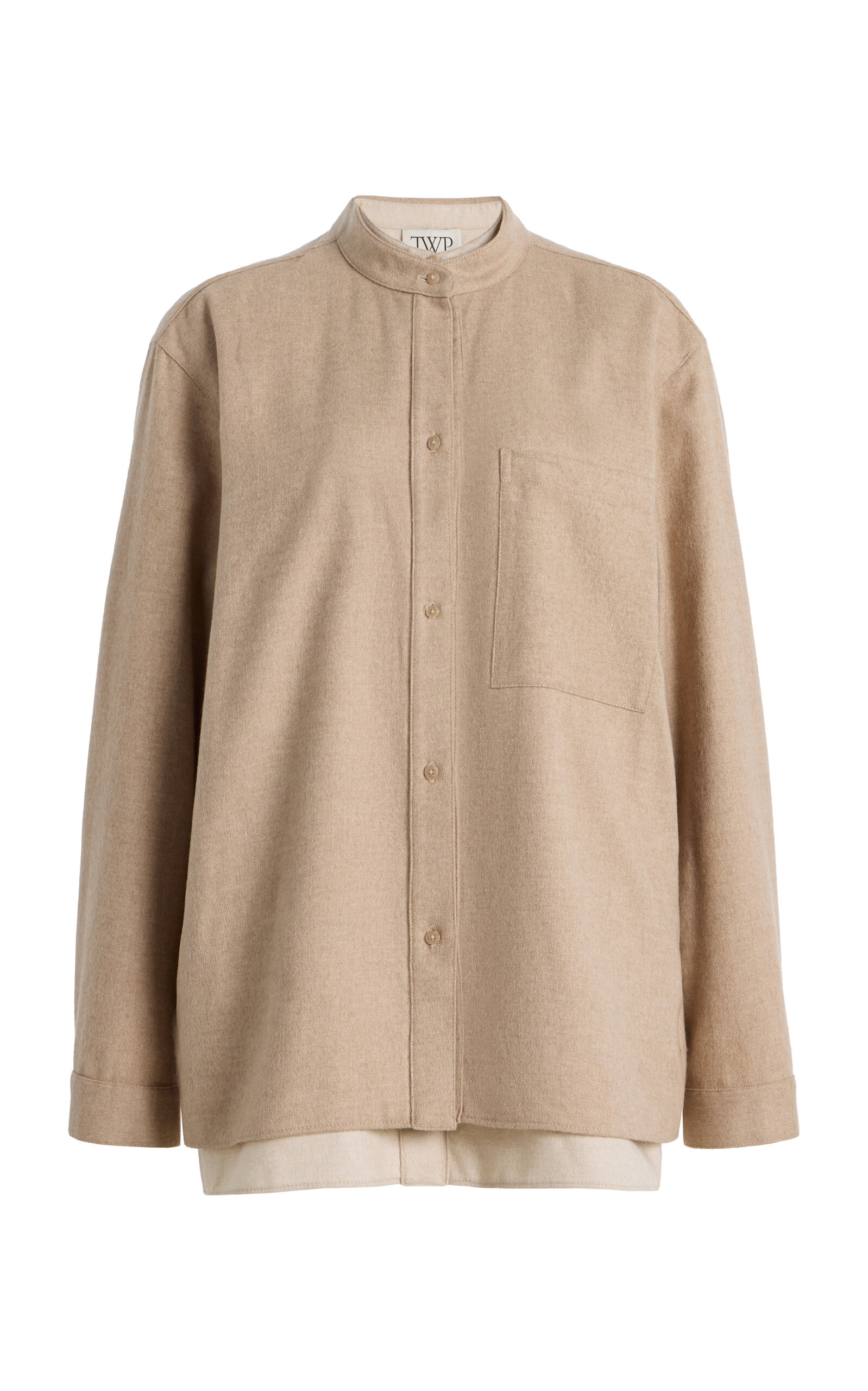 TWP TWP Lattache Wool; Silk and Cashmere Shirt