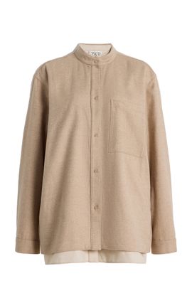 TWP TWP Lattache Wool; Silk and Cashmere Shirt