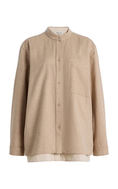 TWP TWP Lattache Wool; Silk and Cashmere Shirt