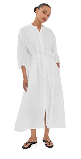 TWP TWP Linen Maxi Dress White