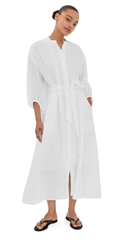 TWP TWP Linen Maxi Dress White