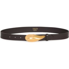 TWP TWP Molded Mussel Buckle Leather Belt