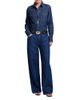 Twp Twp Mustang Sally Cotton Snap Front Denim Shirt - 1