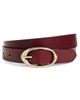 TWP TWP Narrow Leather Belt Burgundy - 1