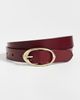 TWP TWP Narrow Leather Belt Burgundy - 2