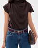 TWP TWP Narrow Leather Belt Burgundy - 3