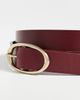 TWP TWP Narrow Leather Belt Burgundy - 5