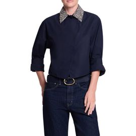 TWP TWP New Chapter Crystal Collar Cotton Shirt