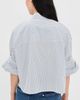TWP TWP Next Ex Button Down Shirt White/Navy - 3