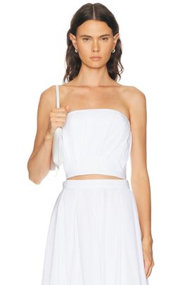 TWP TWP Pleated Bustier Top