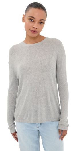 TWP TWP Ribbed Top Light Heather Grey