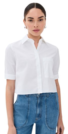 TWP TWP Short Lived Button Down White L