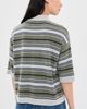 TWP TWP Stripe Polo Pullover Moss/Night Sky/Light Heather - 3