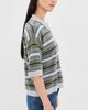 TWP TWP Stripe Polo Pullover Moss/Night Sky/Light Heather - 4