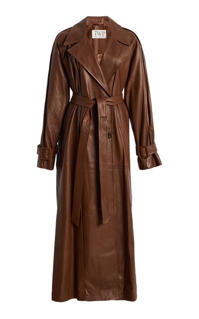 TWP TWP Unfinished Business Leather Trench Coat