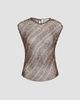 TWP Women's Beaded Net Tank - 1