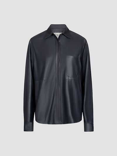 TWP Women's Cowboy Update Leather Shirt