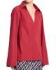 TWP Women's Deep V-Neck Relaxed Shirt - 3