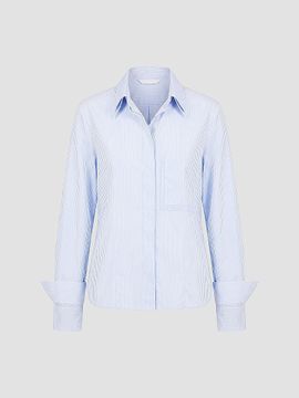 TWP Women's Double-Layer Boyfriend Shirt