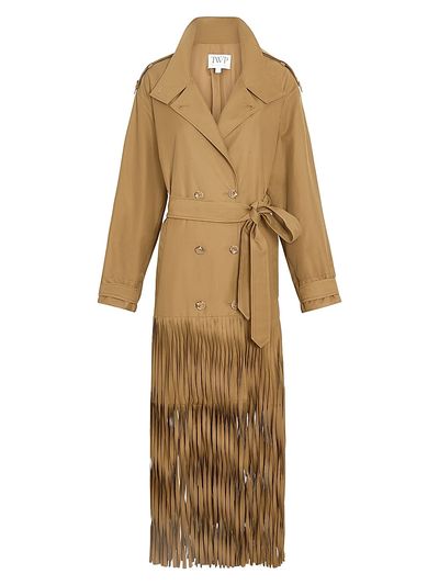 TWP Women's Fringe Benefit Trench Coat