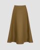 TWP Women's Full Sweep Circle Double-Canvas Cotton A-Line Midi Skirt - 1
