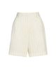 TWP Women's Henry St. Striped Wide-Leg Shorts - 7