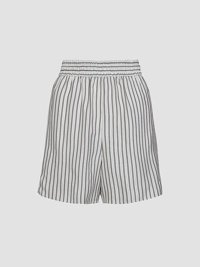 TWP Women's His Trunks Striped Silk Shorts