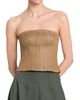 TWP Women's Jillian Chevron Linen-Blend Bustier - 3