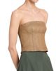 TWP Women's Jillian Chevron Linen-Blend Bustier - 4