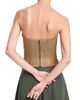 TWP Women's Jillian Chevron Linen-Blend Bustier - 5