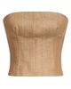 TWP Women's Jillian Chevron Linen-Blend Bustier - 7