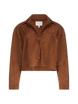 TWP Women's Little Big Joe Drop Shoulder Suede Jacket