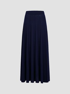 TWP Women's Merino Wool A-Line Maxi Skirt