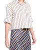 TWP Women's Next Ex Striped Cotton-Blend Crop Shirt - 2