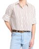 TWP Women's Next Ex Striped Cotton-Blend Crop Shirt - 3
