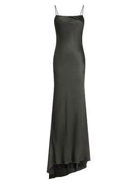 TWP Women's Open-Back Silk Maxi Slipdress