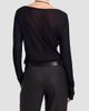 TWP Women's Semi-Sheer Jersey Crewneck Long-Sleeve Top - 3